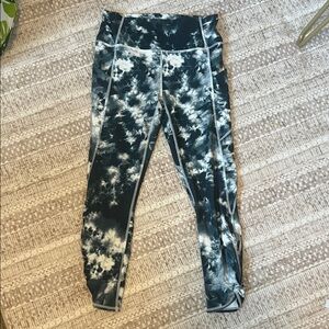 Fabletics high waisted tie dye leggings